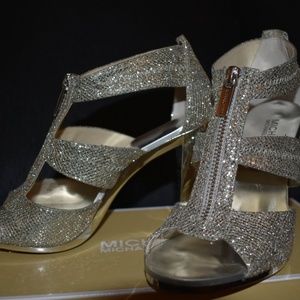 Michael Kors Shoes - Michael Kors Silver Glitter Heels Michael Kors Shoes - Michael Kors Silver Glitter Heels